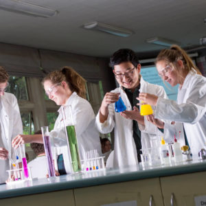 Schule in Neuseeland - Chemieunterricht